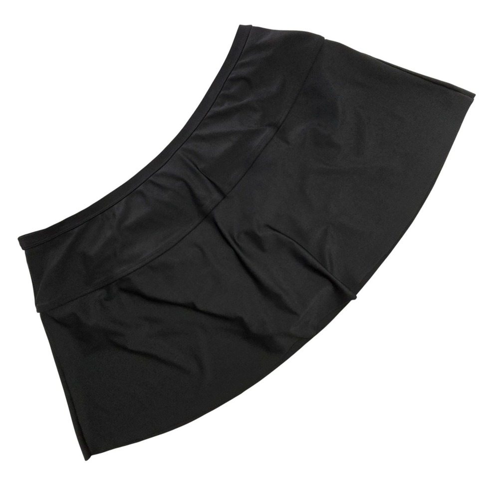 Sea Swimwear Women's Plus Size High Waisted Ruched Swim Skirt Bottom Black 2X
